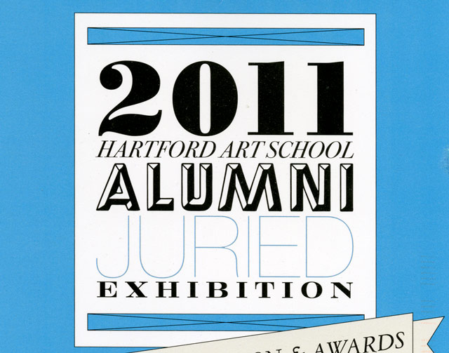 Postcard promoting the 2011 Hartford Art School Alumni Juried Exhibition