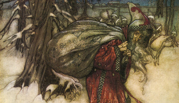 Arthur Rackham's interpretation of Santa Claus