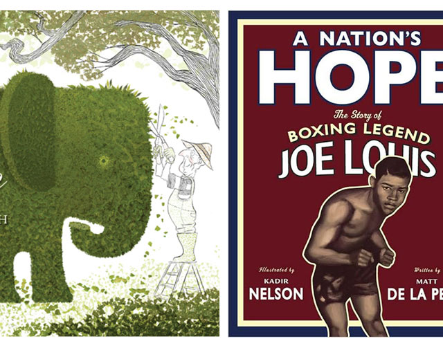 Book covers for Grandpa green and A Nation's Hope