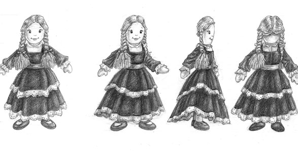 Character sketches of Rag Doll